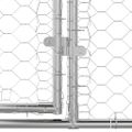 vidaXL Psí kennel 4 ks Strieborná 8 x 2 x 2 m Pozinkovaná oceľ