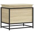 vidaXL Úložný box s vekom sivá sonoma 60x40x51,5 cm kompozitné drevo
