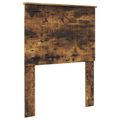 vidaXL Rám postele Dymový dub a striebro 70 x 190 cm Kompozitné drevo