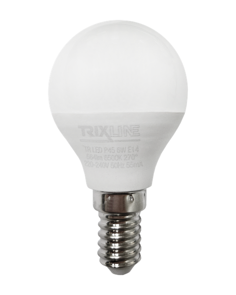 LED žiarovka Trixline 6W 564lm E14 P45 6500K
