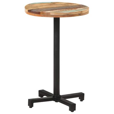 vidaXL Bistro stôl okrúhly Ø50x75 cm recyklovaný masív