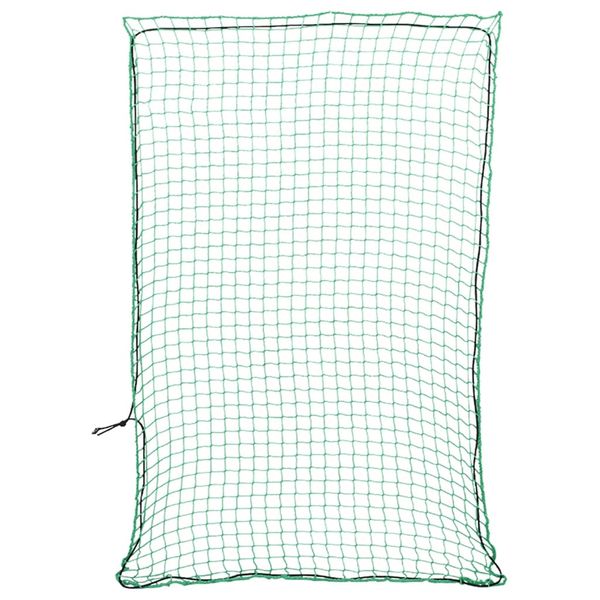 vidaXL Sieť na prívesný vozík s elastickým lanom, zelená 3,5x2,5 m, PP