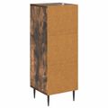 vidaXL Zásuvkový kabinet Dymový dub 33 x 34,5 x 89,5 cm