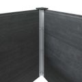 vidaXL Vyvýšený záhradný záhon 200x50x54 cm WPC sivý