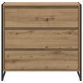vidaXL Servírovacia skriňa Remeselnícky dub 79 x 36 x 75.5 cm
