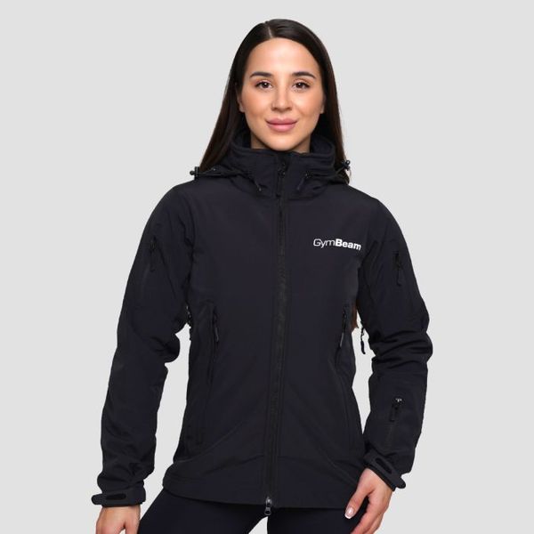 Dámska bunda Softshell Black - GymBeam, veľkosť M, veľkosť oblečenia M