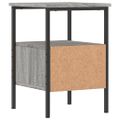 vidaXL Nočné stolíky 2 ks sivý dub sonoma 34x36x50 cm kompozitné drevo