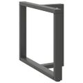 vidaXL Nohy k jedálenskému stolu v tvare T, 2 ks, antracitové, 90x35x(72-73) cm, oceľ