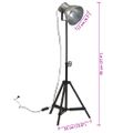 vidaXL Podlahová lampa 25 W starožitná strieborná 35x35x65/95 cm E27