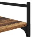 vidaXL Knižnica 5 úrovní 56 x 32 x 174 cm Kompozitné drevo Staré drevo