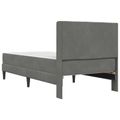 vidaXL Rám postele s matracom Tmavo šedá 90 x 200 cm Zamat