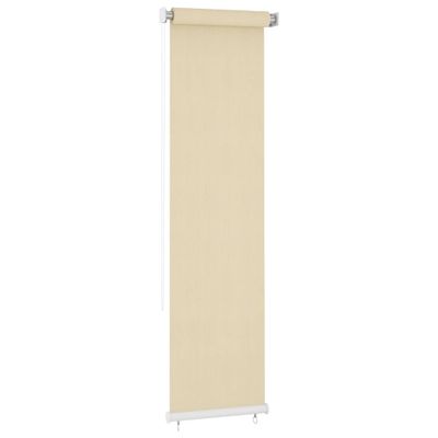 vidaXL Vonkajšia zatemňovacia roleta krémová 60x230 cm HDPE