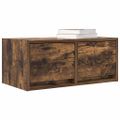 vidaXL TV skrinka, dymový dub 60x31x25,5 cm spracované drevo