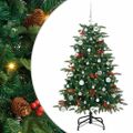 vidaXL Umelý vianočný stromček Zelená 150 cm PVC, kov a plast