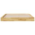 VidaXL Rám postele bez matraca 200x200 cm Dub z masívneho dreva