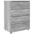 vidaXL Úložné skrine 80 x 48 x 105 cm Kompozitné drevo Sivý Sonoma