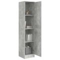 vidaXL Highboard Betónová šedá 35 x 39 x 168 cm