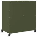 vidaXL Komoda olivovozelená 68x39x72 cm oceľ