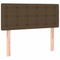 vidaXL Boxspring posteľ s matracom tmavohnedá 100x200 cm látka