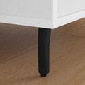 vidaXL Stojace nohy 2 ks Čierna 40 x 40 x 100 mm Železo