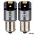 LED žiarovky FULL CANBUS PRO PY21W 4x3030 SMD amber 12V 24V AMIO-03584