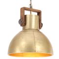 vidaXL Industriálna závesná lampa 25 W mosadzná 40 cm okrúhla E27