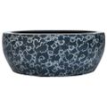 vidaXL Umývadlo na dosku čierno-modré okrúhle Φ41x14 cm keramické