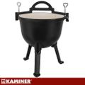 Litinový kotlík smaltovaný 10 l so stojanom Kaminer 27376 Litinový kotlík smaltovaný 10 l se stojanem Kaminer 27376