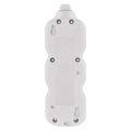 Predlžovací kábel EMOS P1213 / 3 m / 2 zásuvky / s vypínačom / biely / PVC / 1 mm2