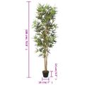 vidaXL Umelý bambusový strom 1104 listov 180 cm zelený