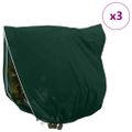 vidaXL Covers na fleece pre ochranu rastlín pred mrazom 3 ks Zelená