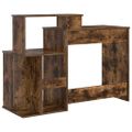 vidaXL Stôl Dymová dub 120,5 x 44 x 88,5 cm Kompozitné drevo