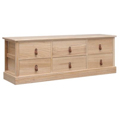 vidaXL Lavička do chodby, prírodná 115x30x40 cm, drevo