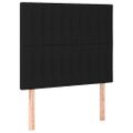 vidaXL Čelo postele s LED čierne 100x5x118/128 cm umelá koža