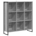 vidaXL Knižnica 99.5 x 30 x 108.5 cm Kompozitné drevo Sivý Sonoma