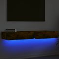vidaXL TV skrinky s LED svetlami 2 ks dymový dub 60x35x15,5 cm