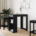 vidaXL Barový stôl 102 x 70 x 103,5 cm Kompozitné drevo Čierny dub