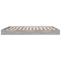 vidaXL Posteľný rám sivý dub sonoma 200x200 cm kompozitné drevo