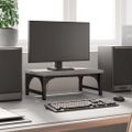 vidaXL Stojan na monitor sivý sonoma 37x23x14 cm kompozitné drevo