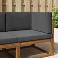 vidaXL Vankúš na vonkajšiu pohovku Polyester Antracitová 80 x 80 cm