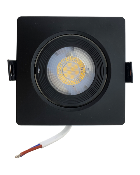 Bodové LED svetlo 7W - štvorcové TR 426 / 9697 Čierna TRIXLINE