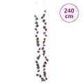 vidaXL Kvetinové girlandy 6 ks, svetlofialové 240 cm
