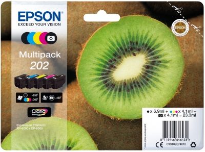 EPSON multipack 5 farieb,202 Premium Ink,štandard