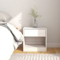 vidaXL Nočné stolíky 2 ks biele 40x31x40 cm borovicový masív