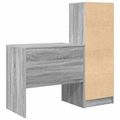 vidaXL Stôl Sivý Sonoma 125,5 x 50 x 127 cm 2 ks