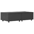 vidaXL Konferenčný stolík čierny 120x60x35 cm vysoko-lesklý
