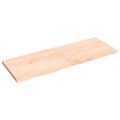 vidaXL Stolová doska 140x50x(2-4) cm neošetrený dubový masív