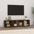vidaXL TV skrinka medovo-hnedá 156x40x40 cm masívna borovica