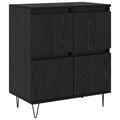 vidaXL Servírovacia skriňa Čierny dub 60 x 35 x 70 cm