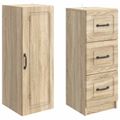 vidaXL Sada skríň 2 ks 33 x 34,5 x 87 cm Kompozitné drevo Dub sonoma